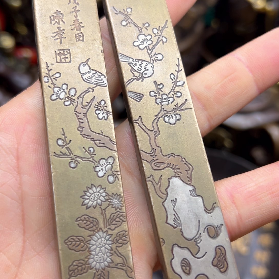 铜摆件欢迎欢迎你