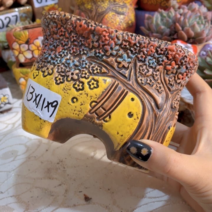 多肉花盆满15包邮