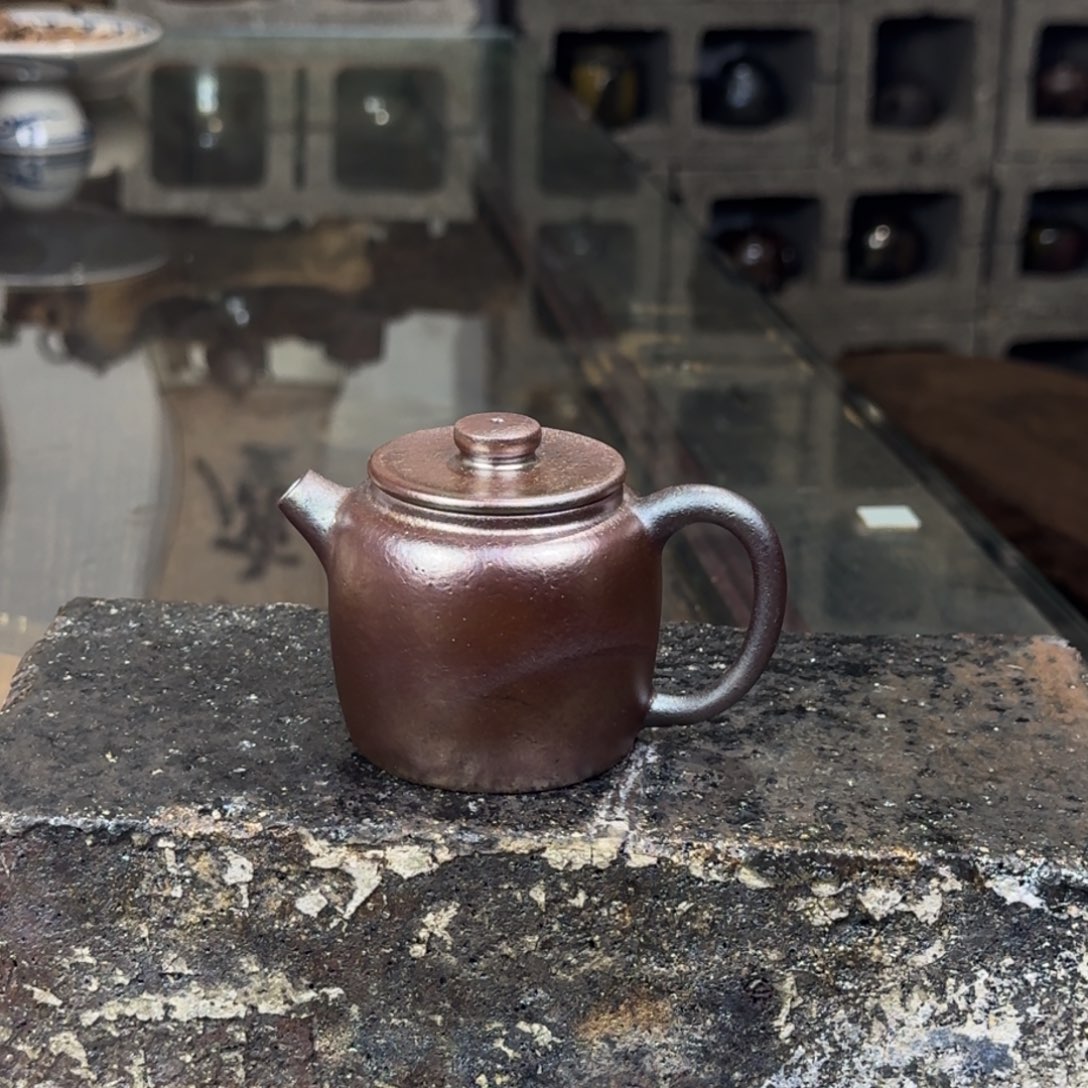 建水紫陶紫泥柴烧茶具