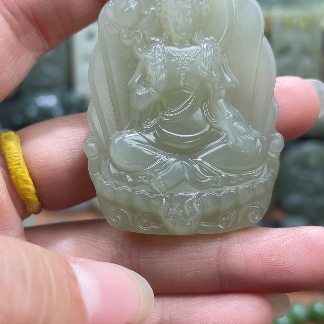 和田玉未镶嵌吊坠(不含链)