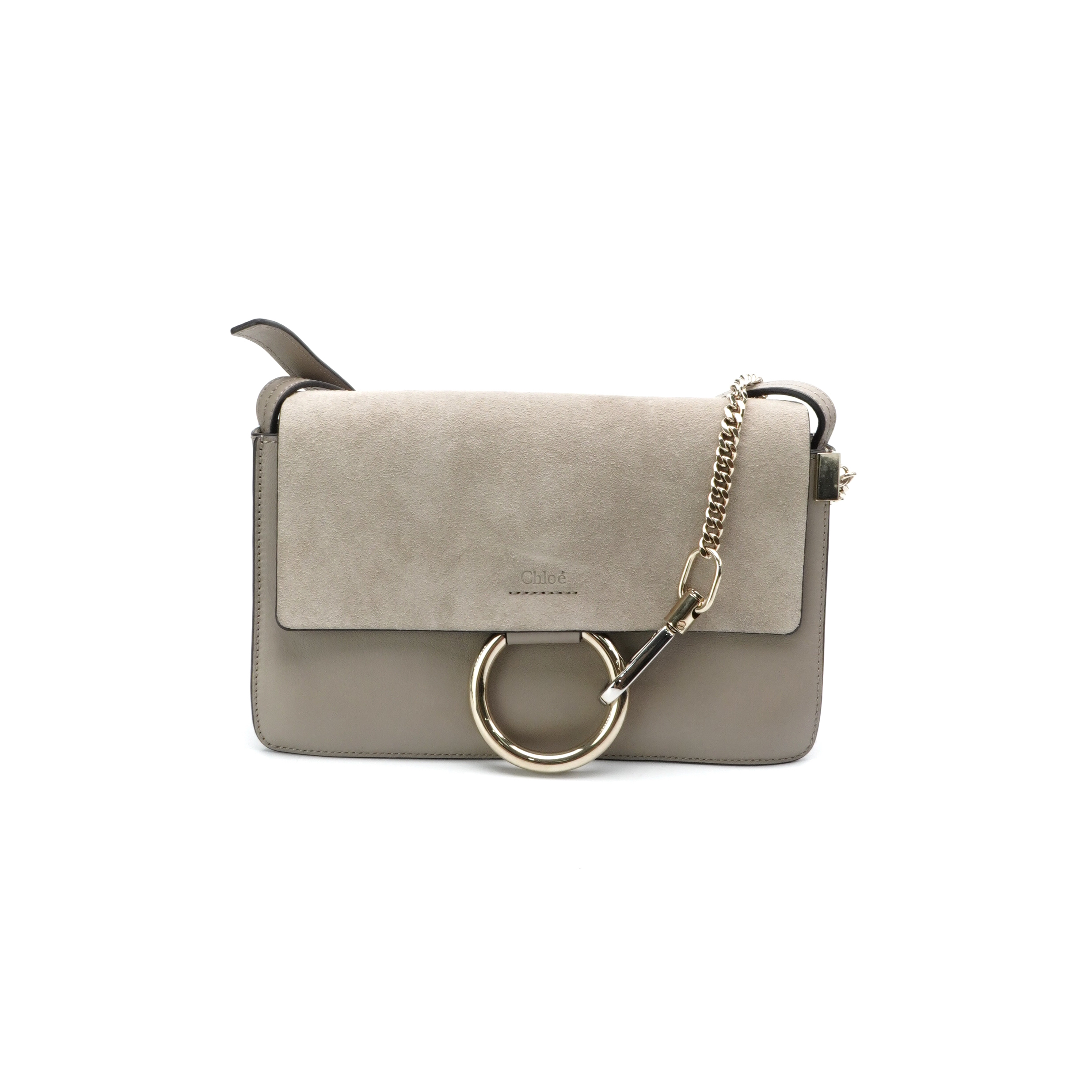 95新 Chloe/蔻依 Chloe蔻依Faye灰色圆环包 12215