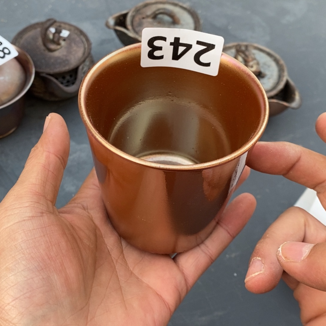 流***头柴烧茶具陶瓷杯子