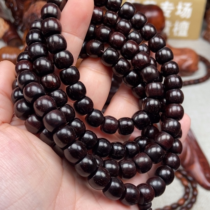把件黄花梨/降香黄檀紫檀8*10苹果珠