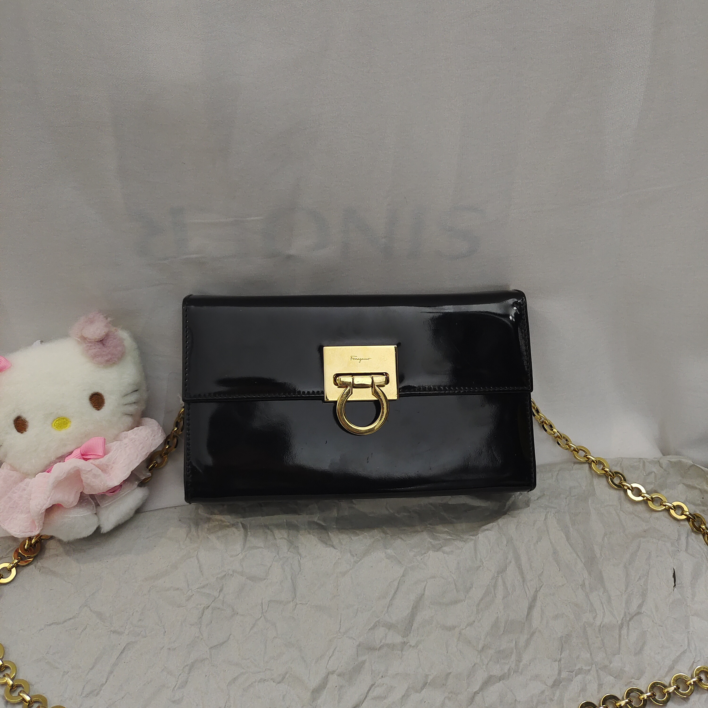 95新 FERRAGAMO/菲拉格慕 /Lemon Vintage/1010