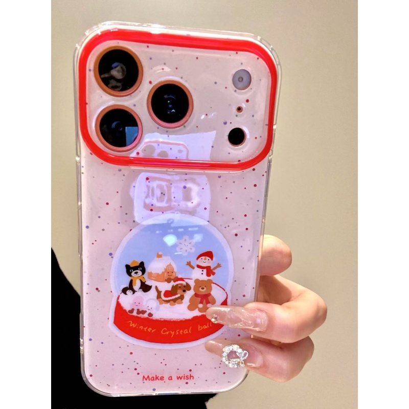 萌趣彩色泼墨水晶球jellycat适用于iphone17promax苹果16手机壳15