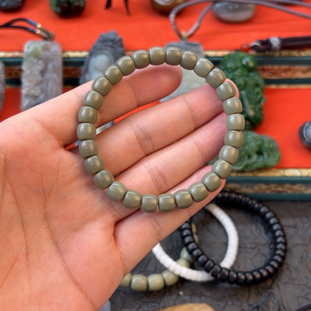 和田玉手链未镶嵌十*