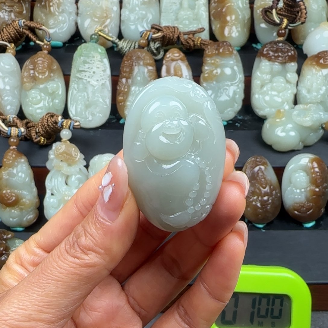 和田玉挂件未镶嵌禾*