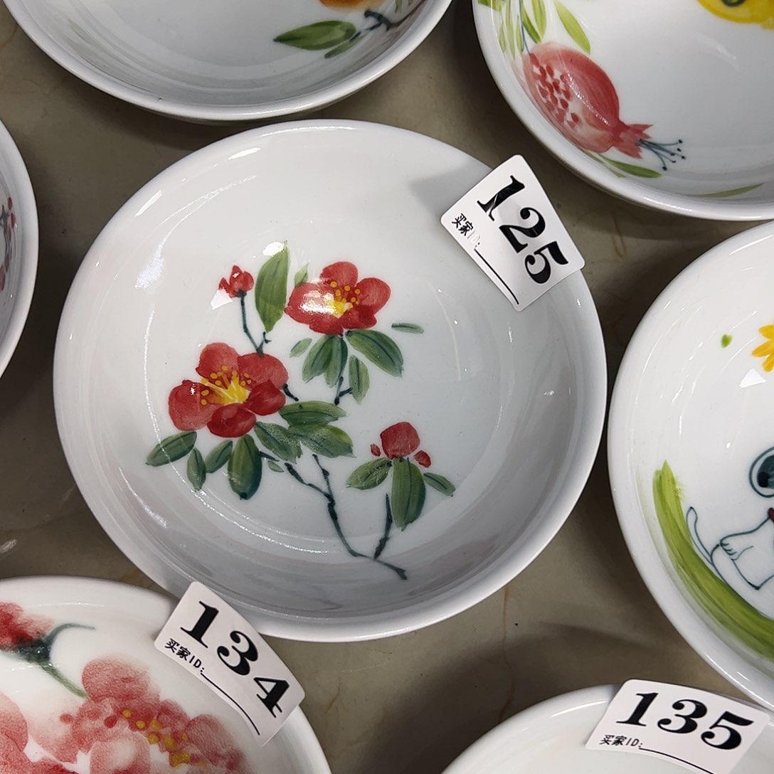 瓷片景德镇陶瓷手工手绘制作