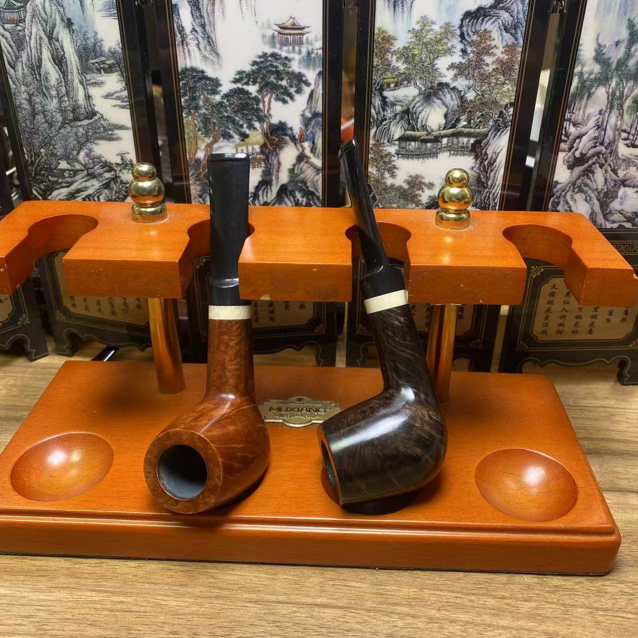 112纯手工石楠木烟斗