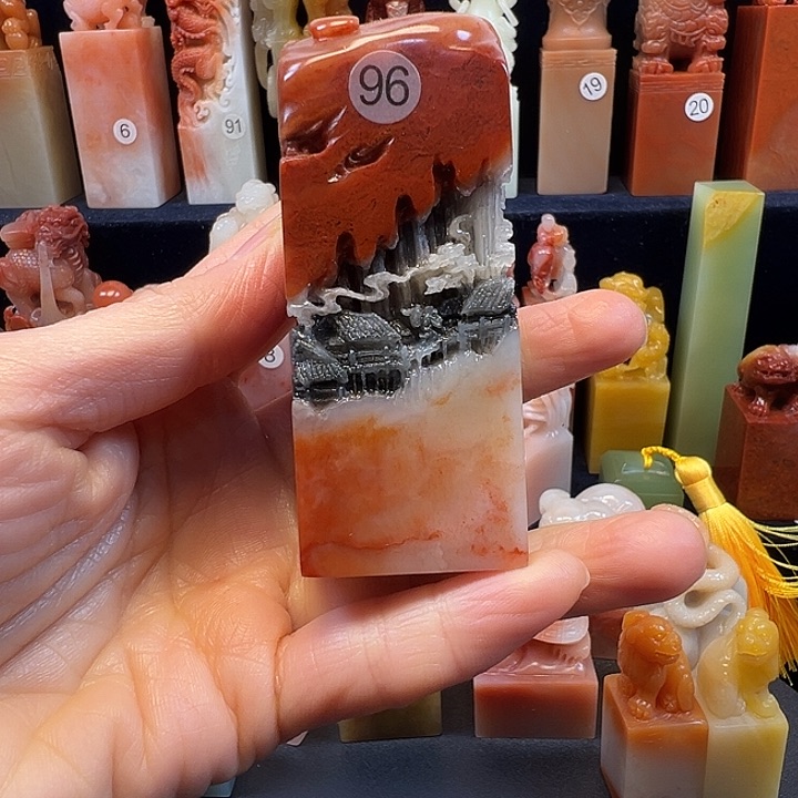 寿山石印石寿山石手工雕刻