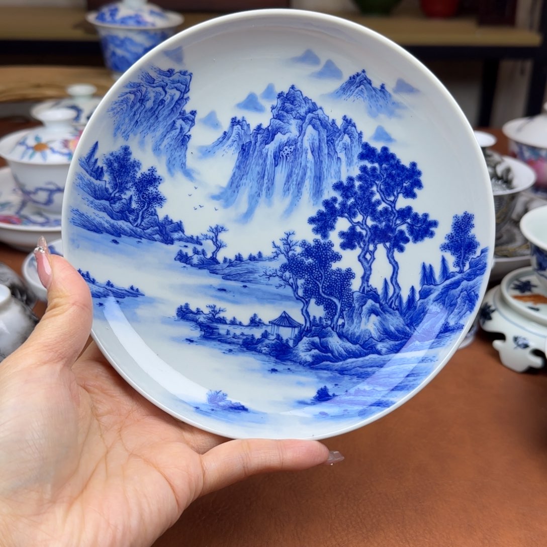 陶景德镇陶瓷手绘壶承