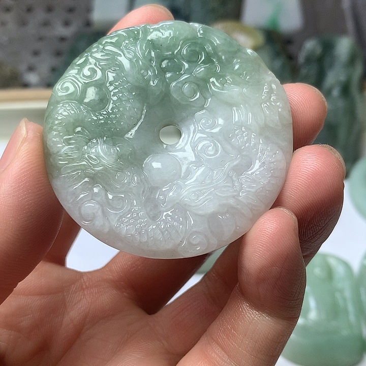 未镶嵌定制翡翠无*而缅甸翡翠九龙