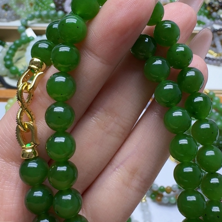 和田玉未镶嵌手链