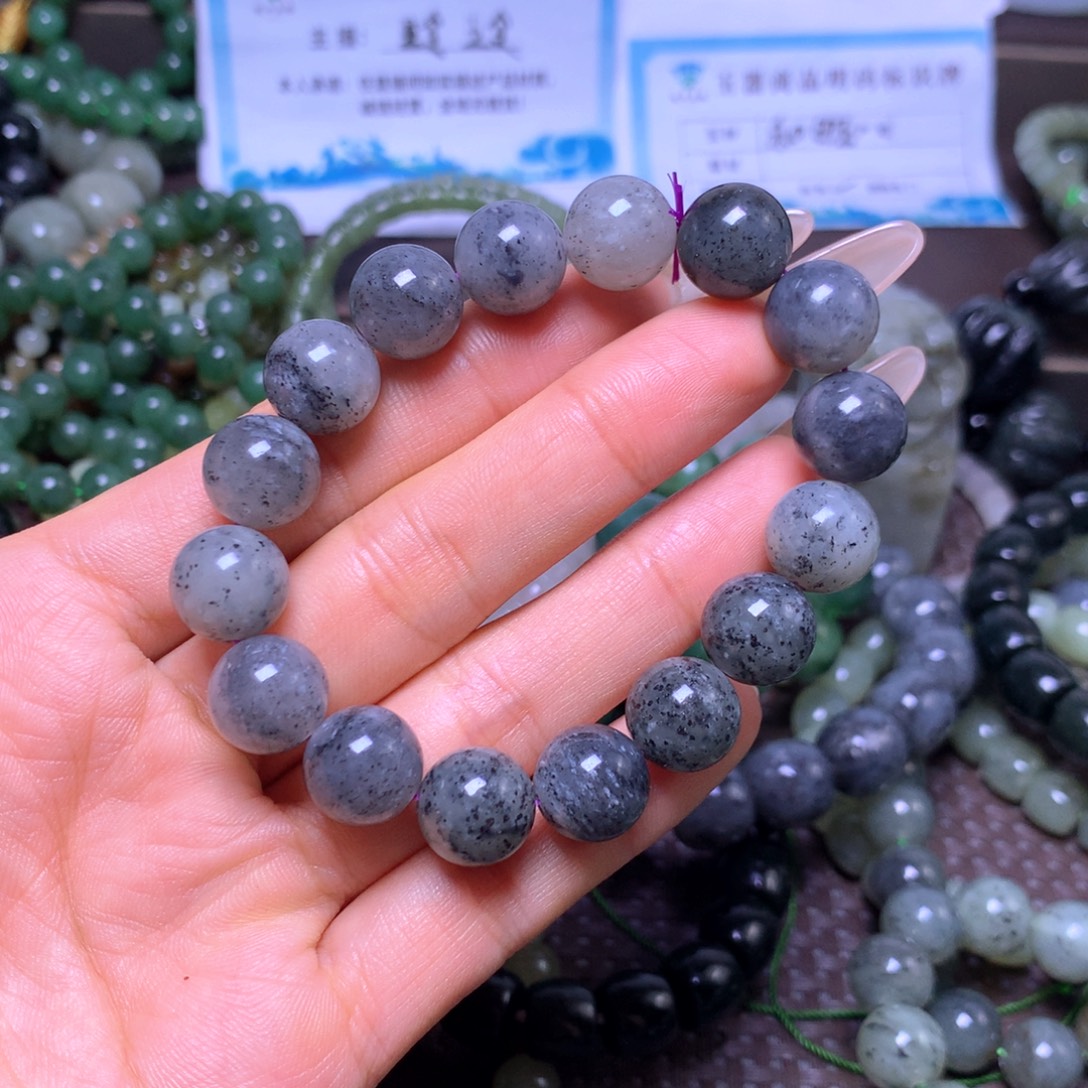 和田玉未镶嵌手串卡12