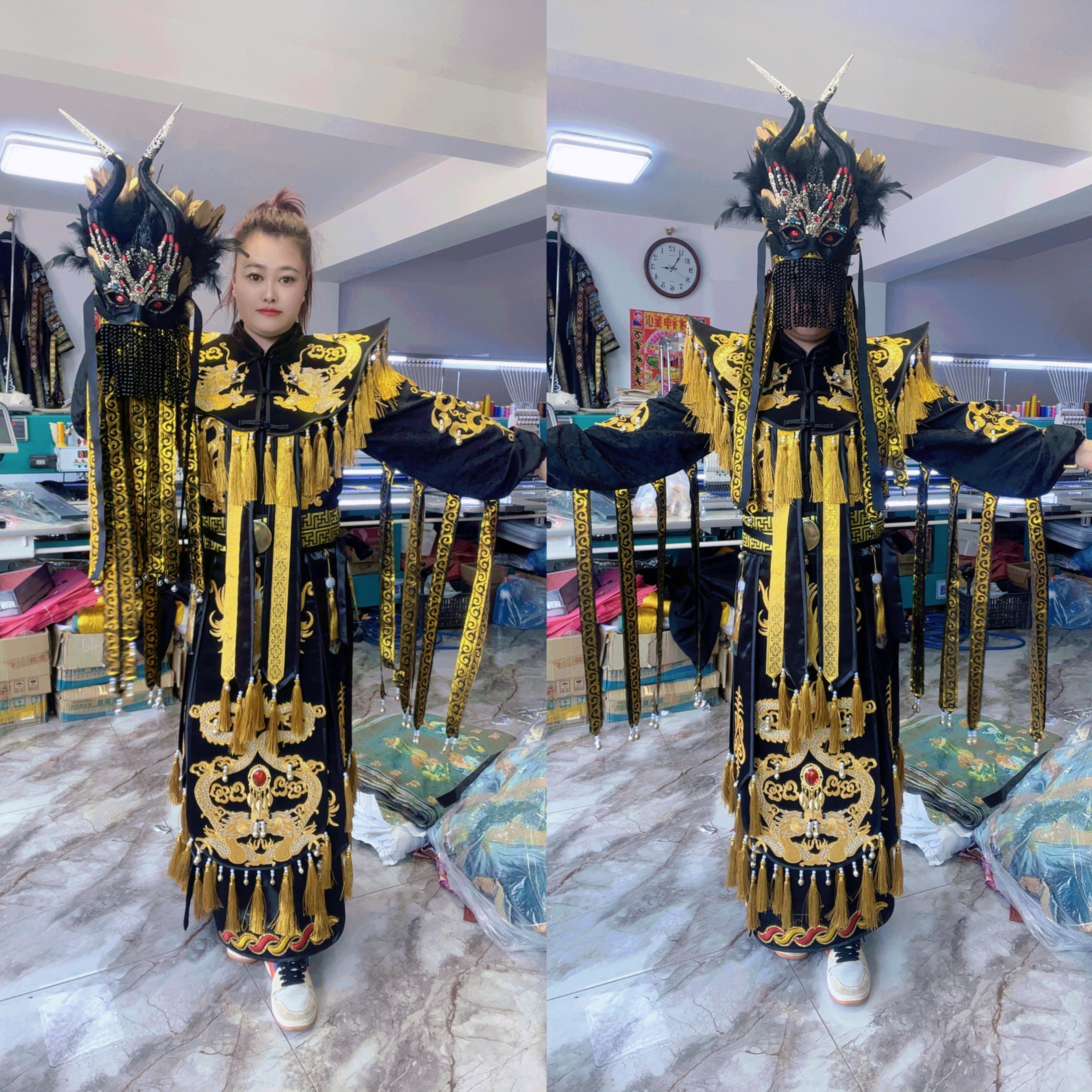 撒满战袍战裙披肩衣服帽子四件套男女同款下单备注身高体重