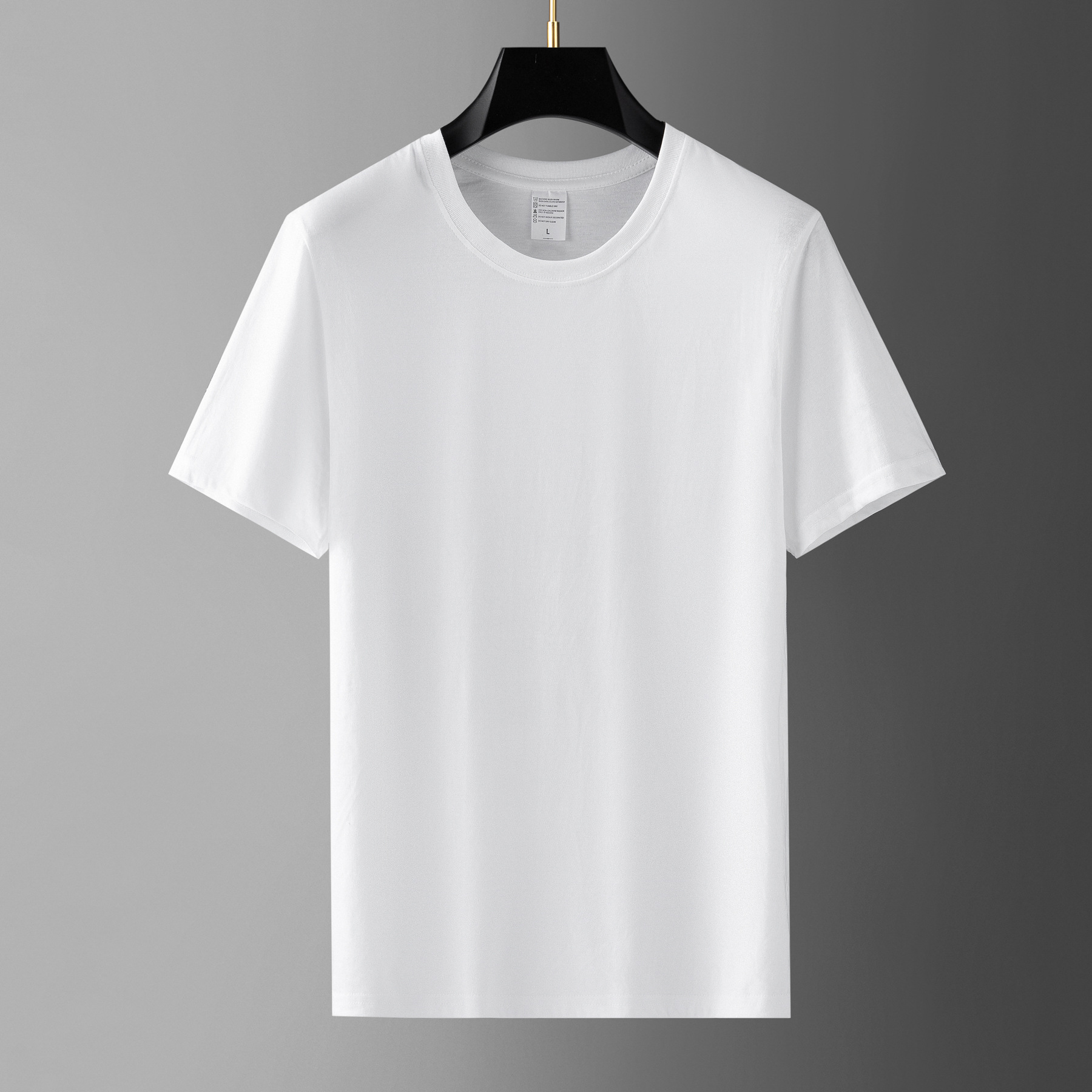 男士夏季免烫白色T恤（直播间专属链接）