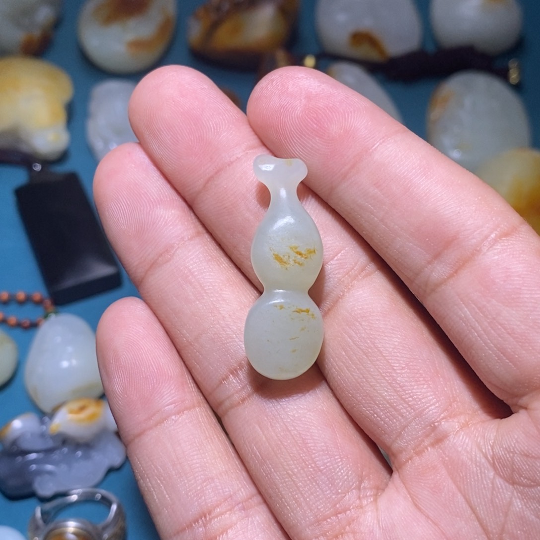 和田玉未镶嵌挂件洒*