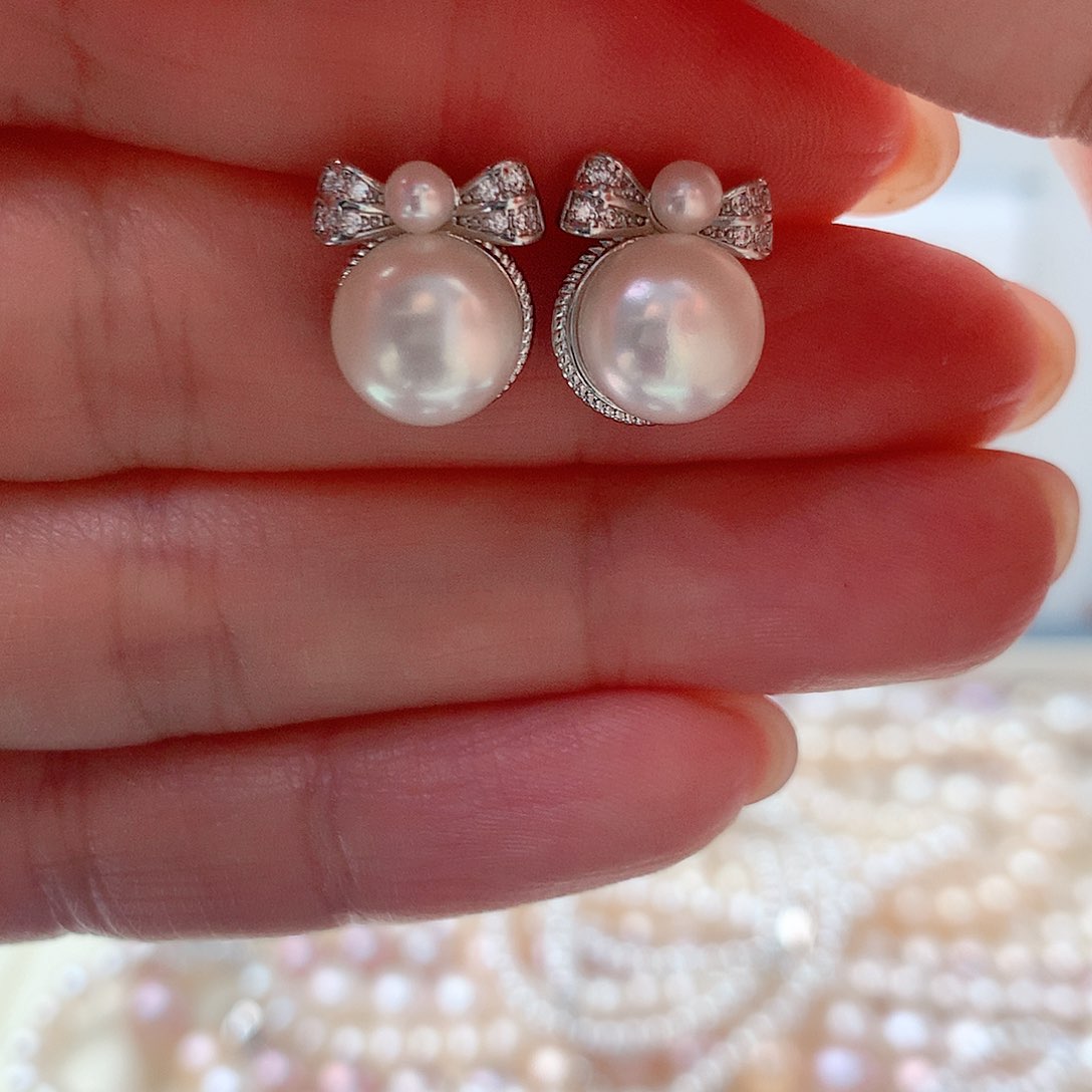 淡水珍珠耳饰未镶嵌