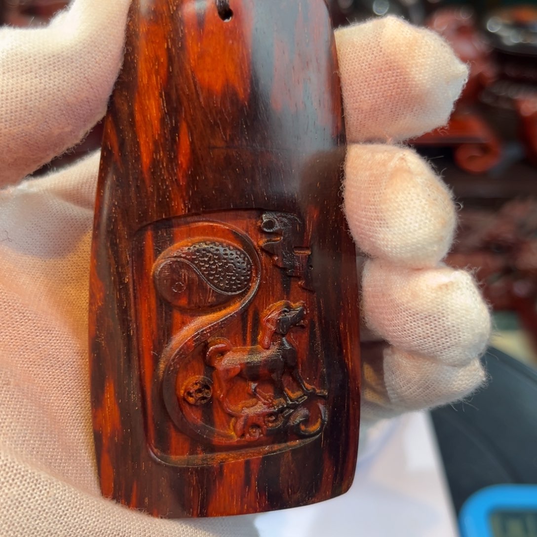 印度小叶紫檀手把件