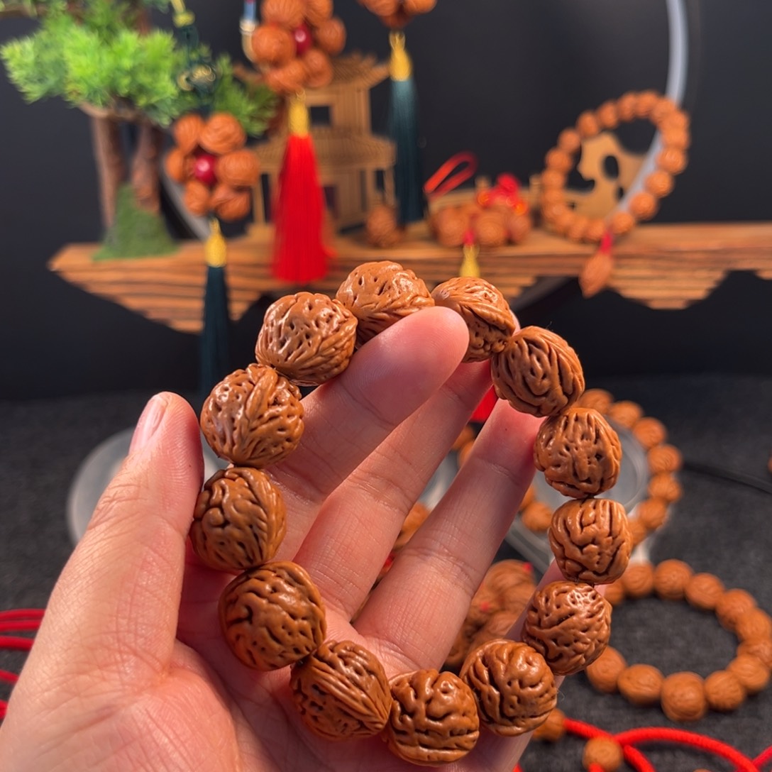 桃核吊坠手串2尺寸17