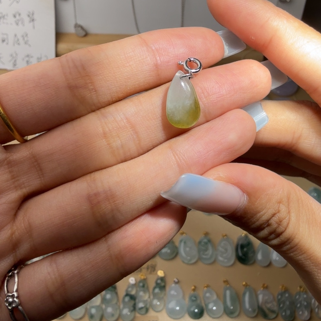 翡翠银S925镶嵌颈饰