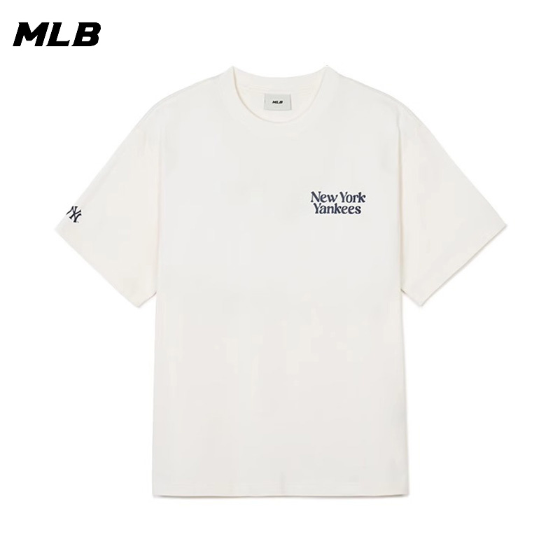 MLB短袖男装女装夏季新款休闲宽松运动上衣圆领T恤3ATSV0443