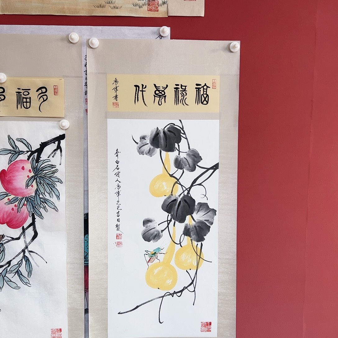 国画冯伟老师亲笔手绘作品慧