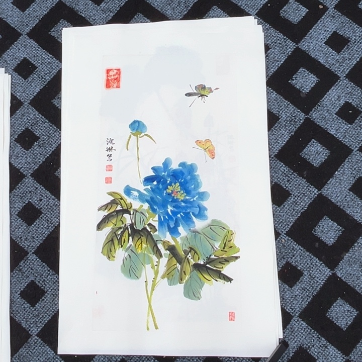 国画小*狸纯手绘国画作品34/68国画作品
