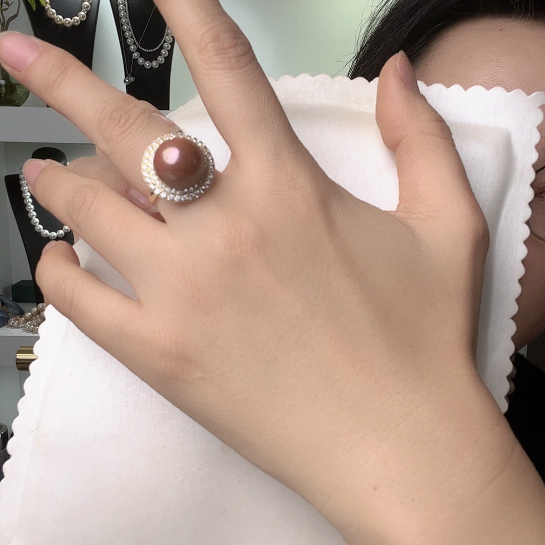 未镶嵌戒指淡水珍珠