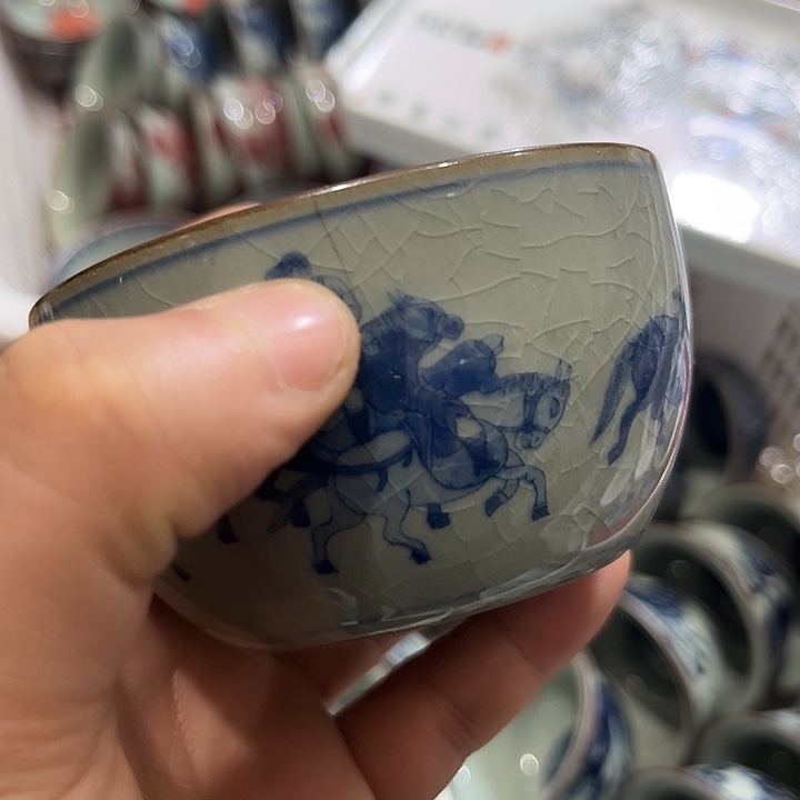 陶摆件景德镇陶瓷主人杯1223