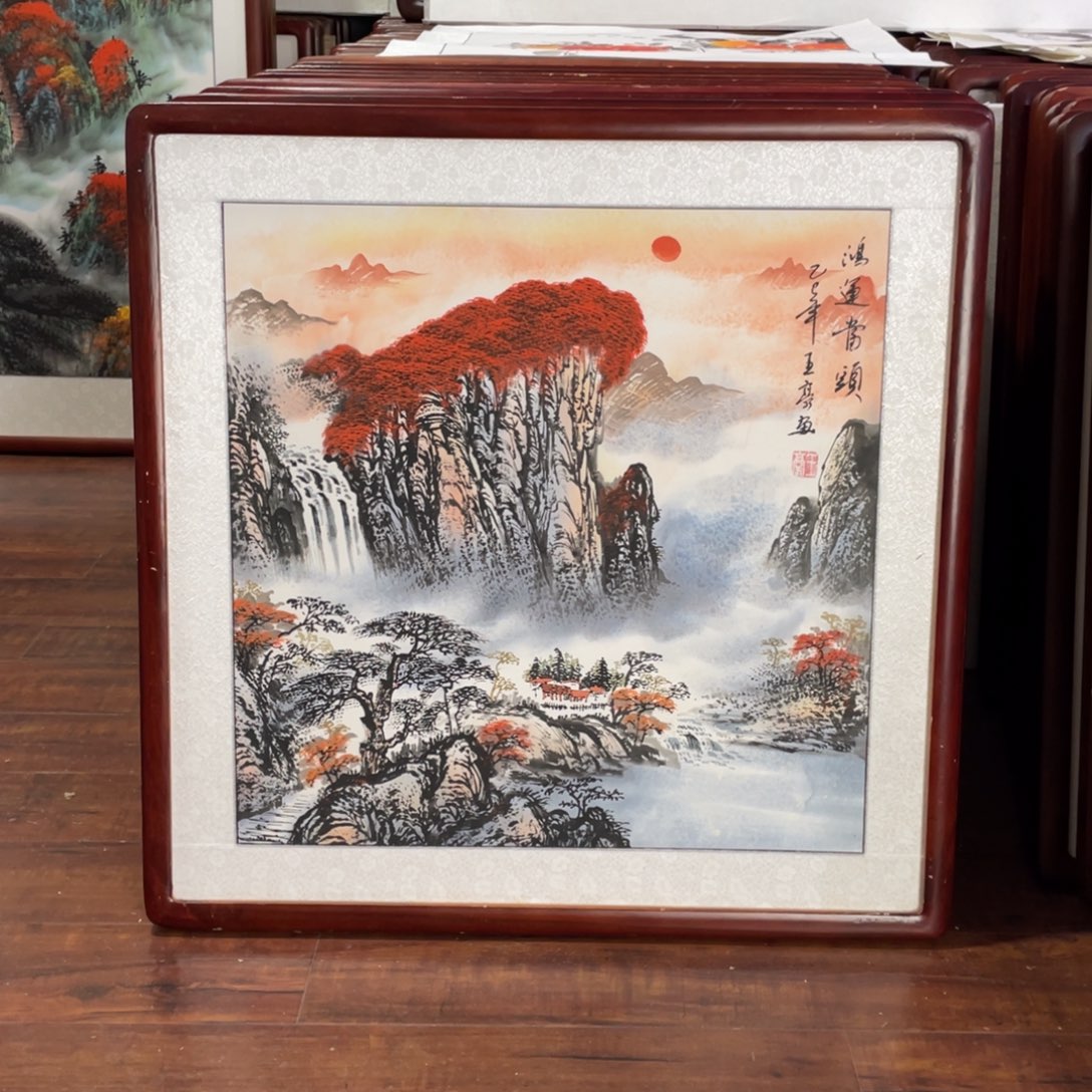 国画带框尺寸63*63厘米