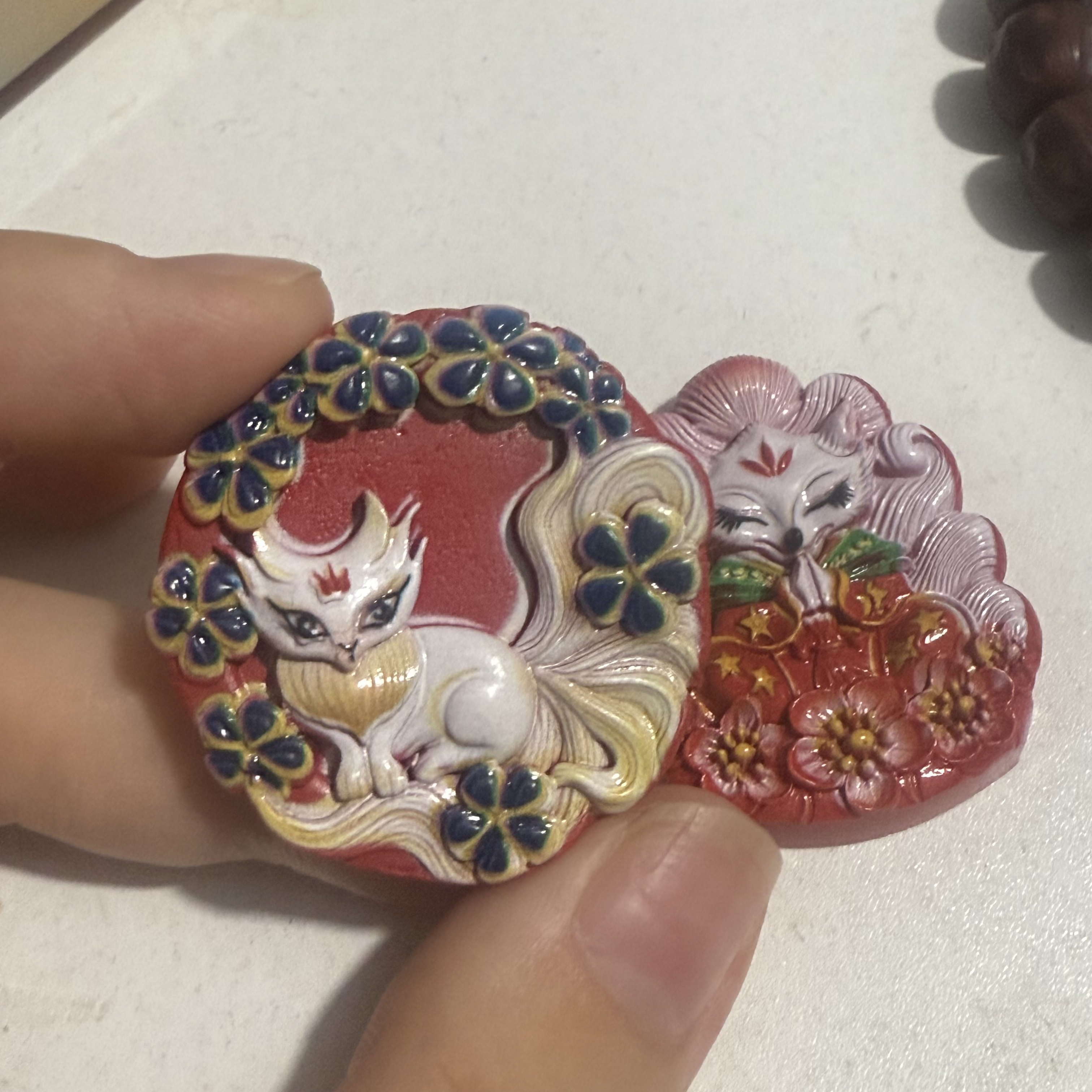 含辰砂朱砂彩绘工艺挂件