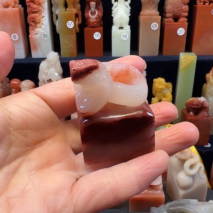 寿山石印石寿山石手工雕刻