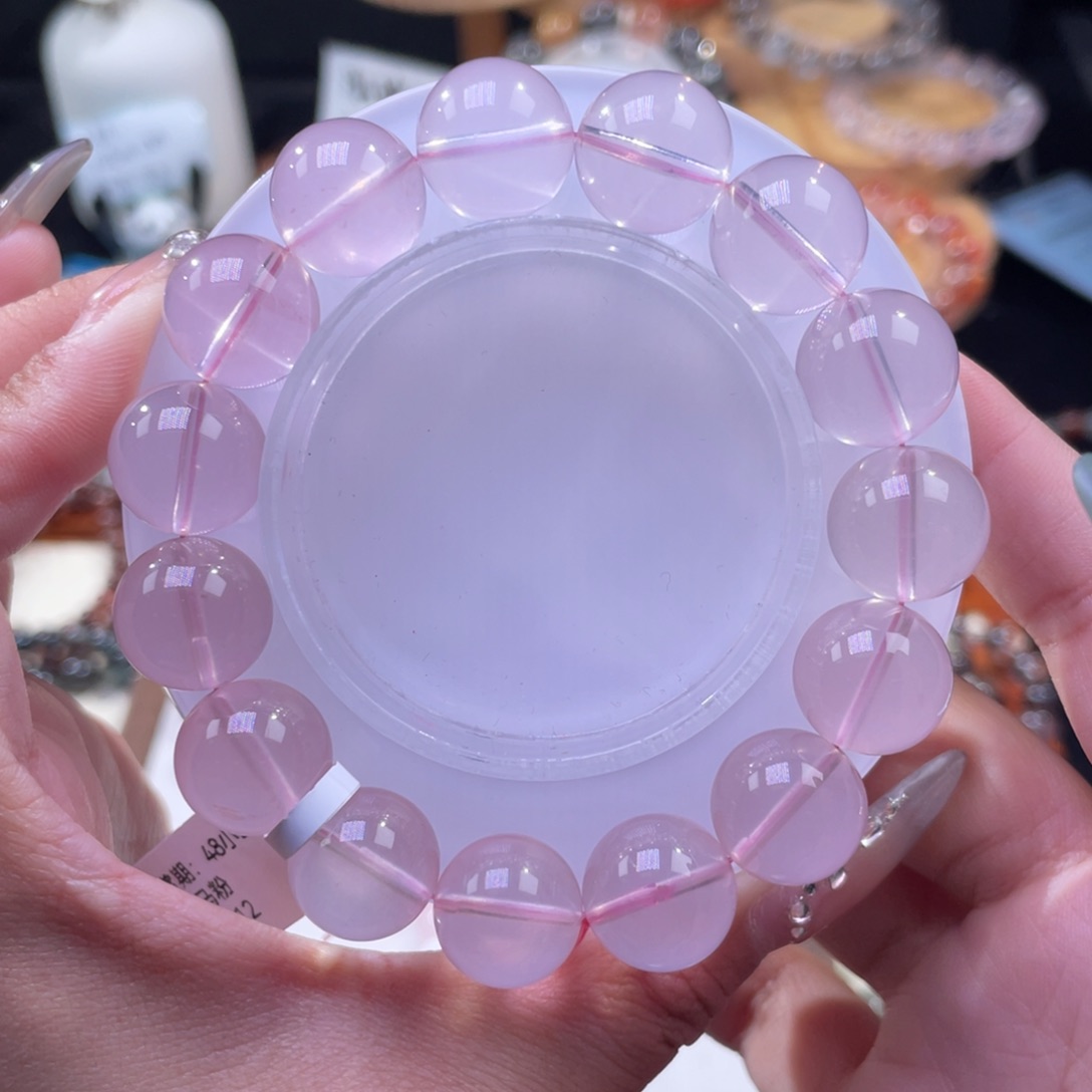 手串未镶嵌水晶水透体马粉