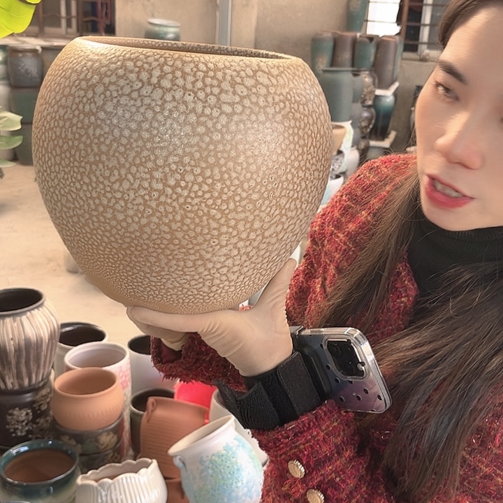 正品口19高23花盆……