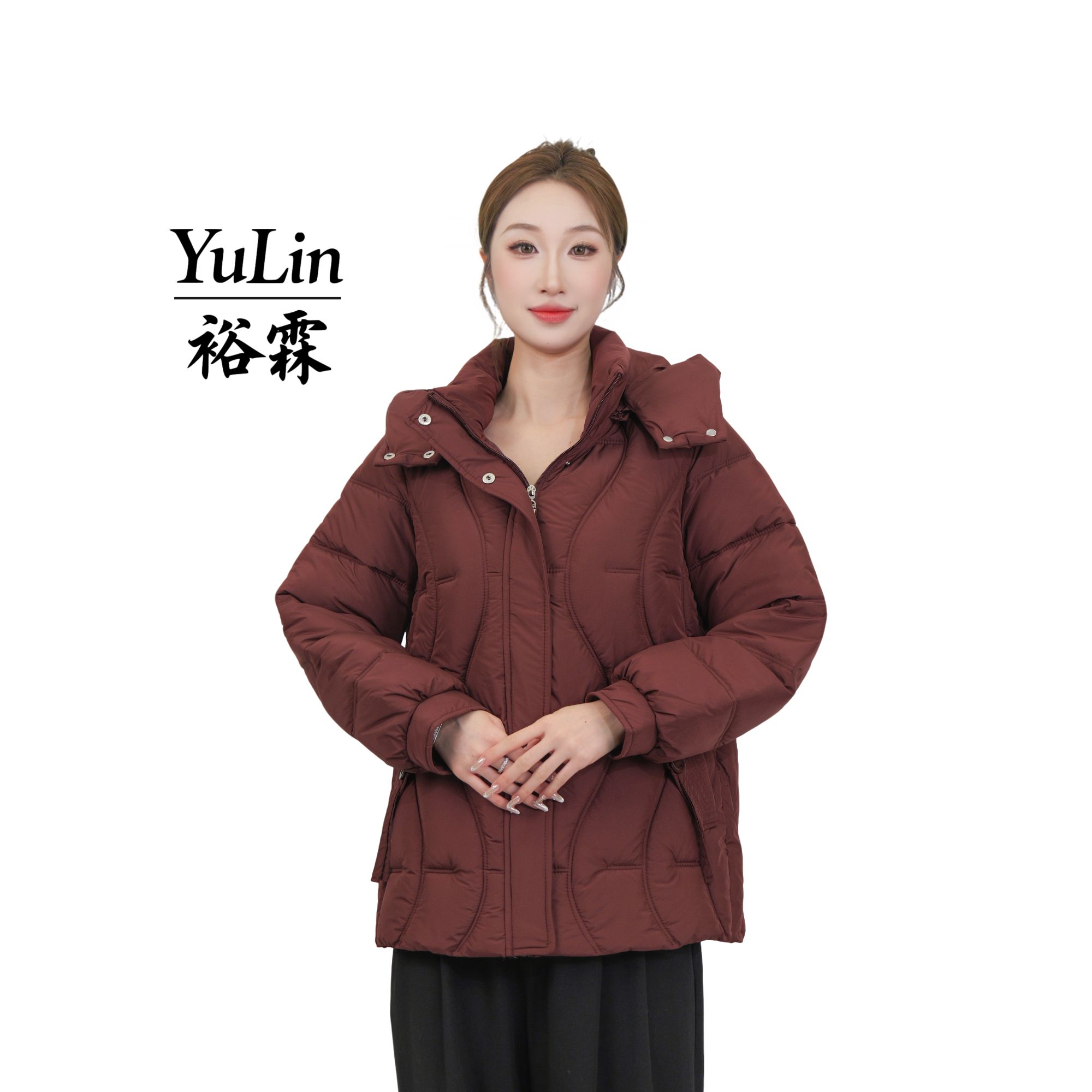 冬季新款百搭防风保暖外套女加厚连帽棉服时尚休闲不臃肿零下可穿