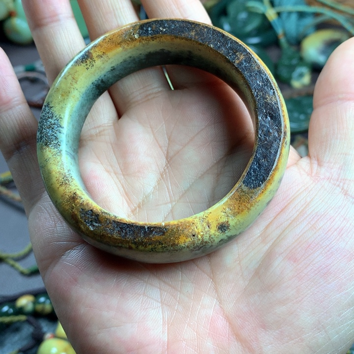 吊坠(赠链)未镶嵌岫岩河磨玉（透闪石质玉）用****6