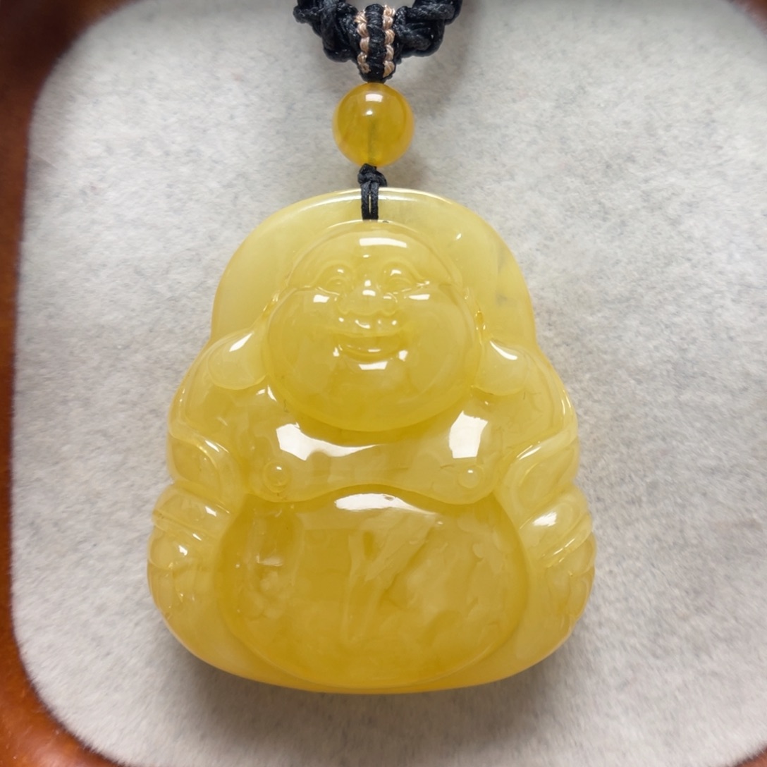 蜜蜡未镶嵌项链吊坠