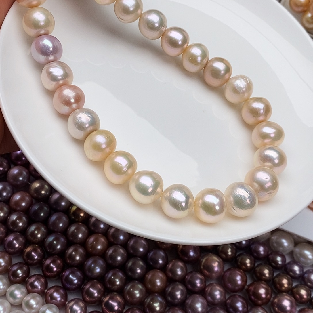 颈饰合金淡水珍珠