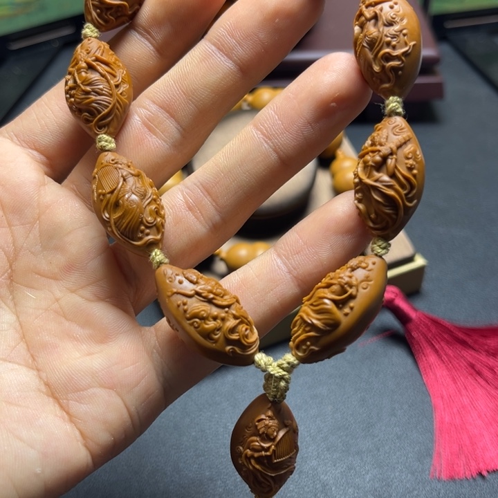 橄榄核手串/手链橄榄核雕美女