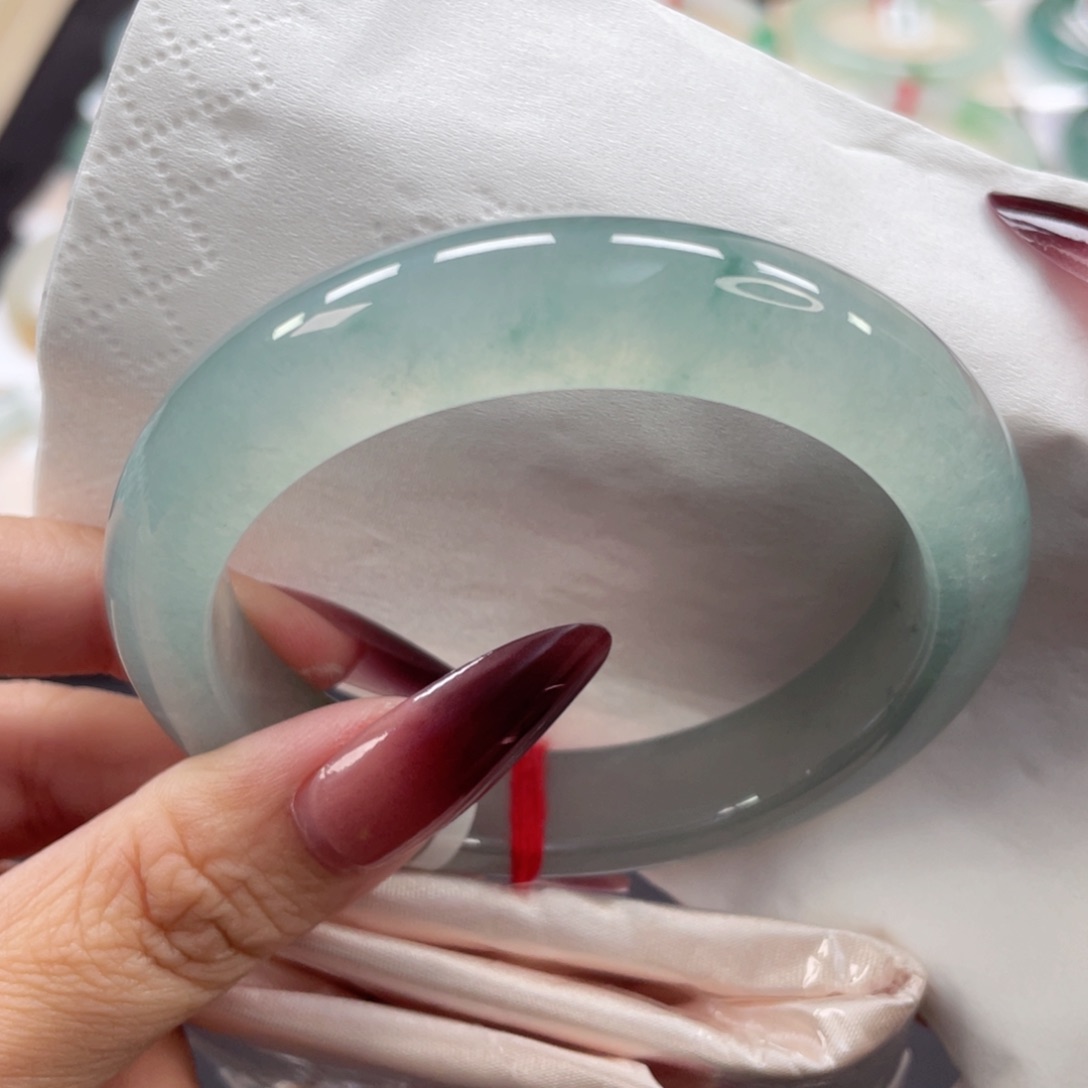 未镶嵌手镯翡翠粟*57正圈