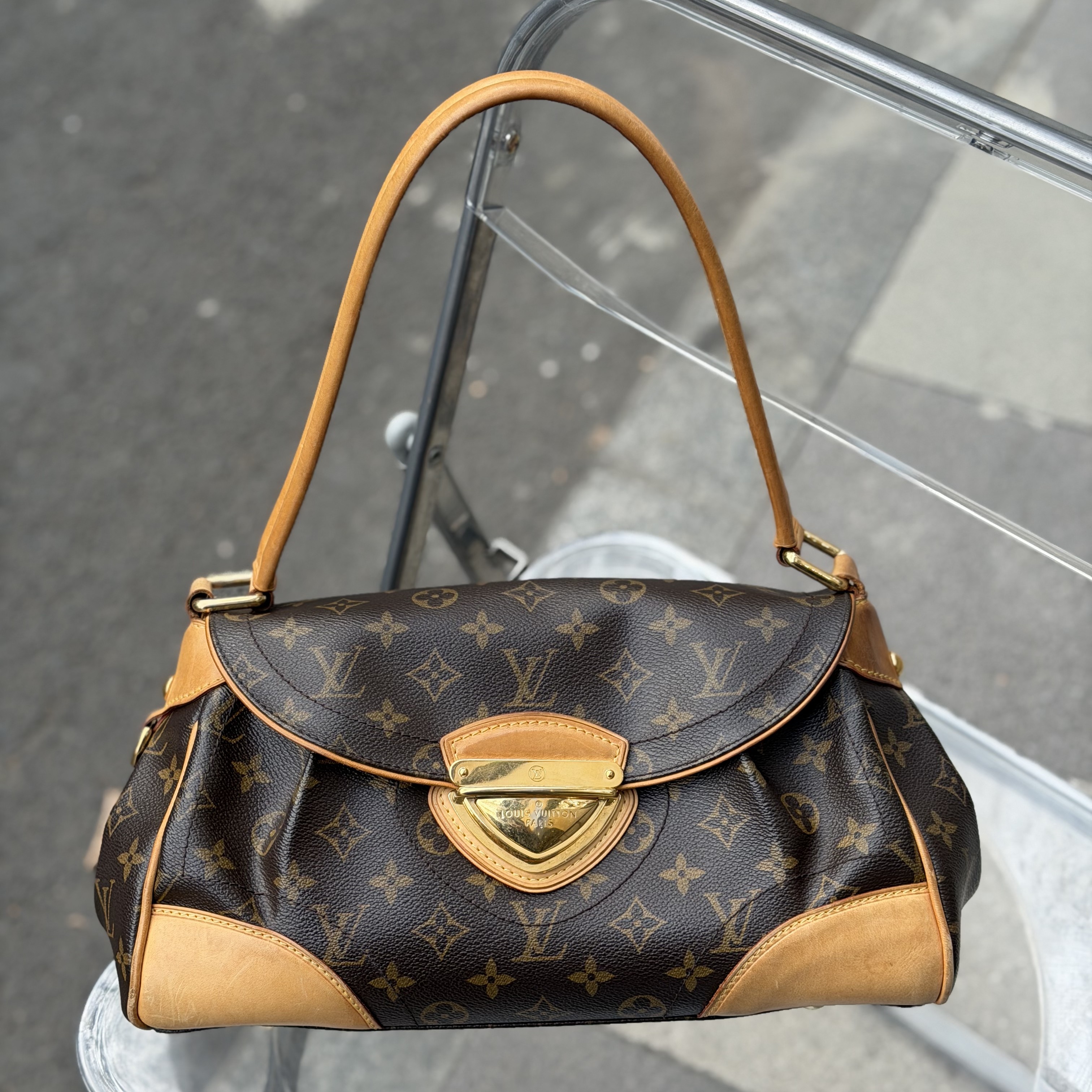 95新 LouisVuitton/路易威登 老花曼哈顿梦露腋下包