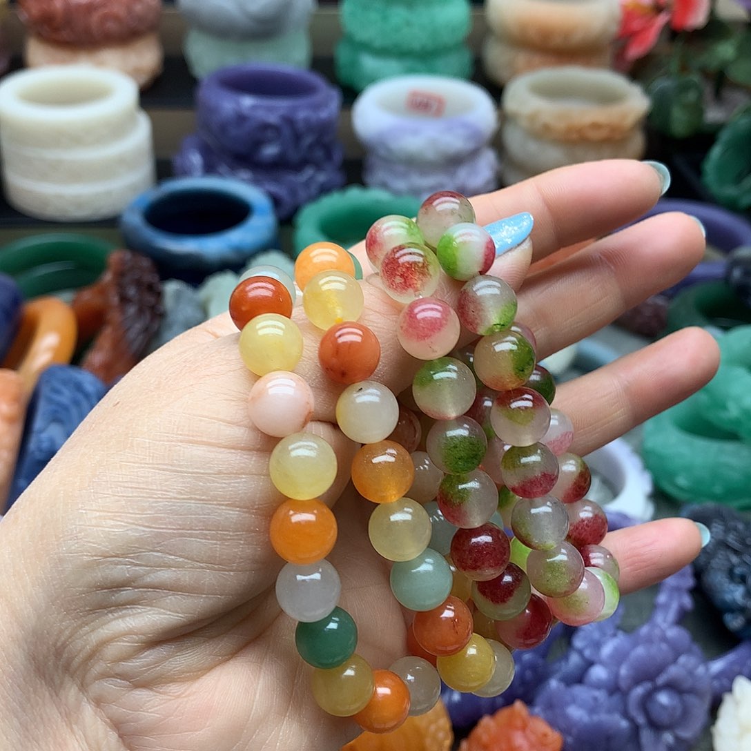 毛衣链未镶嵌石英质玉