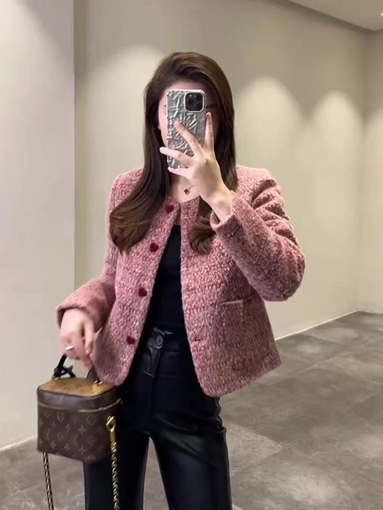 【新款+运补】加棉加厚短款秋冬外套女短外套韩版冬季短款小香风