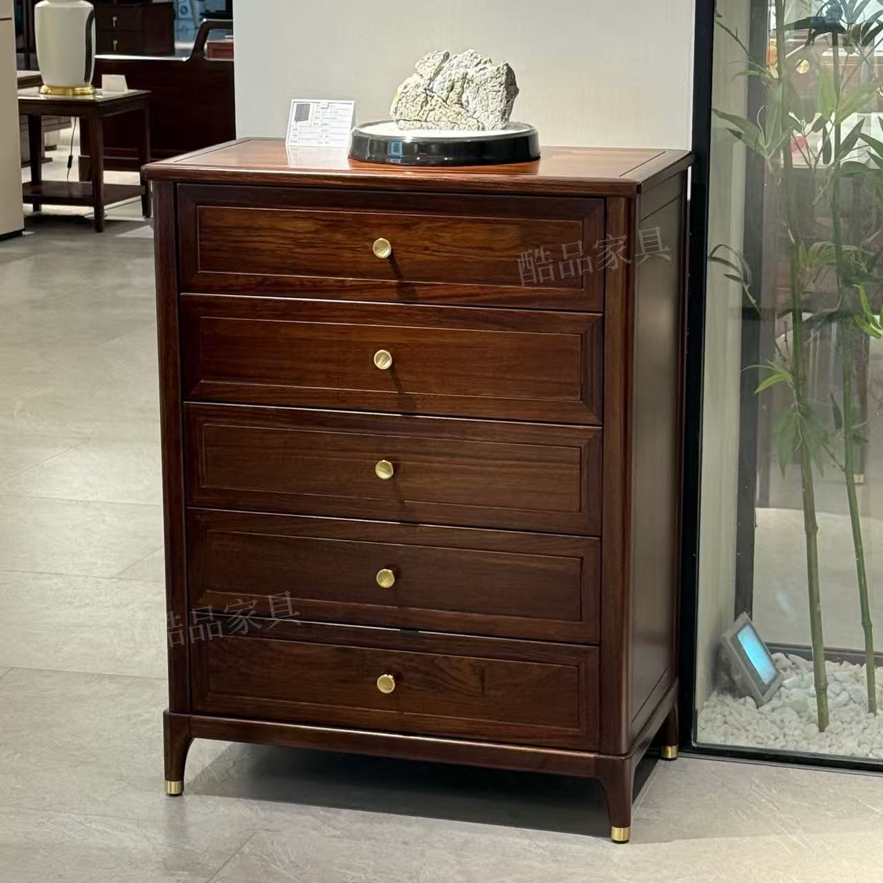 【乌金木】821-1五斗柜750*400*992