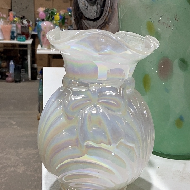 琉璃琉璃花瓶高18口6