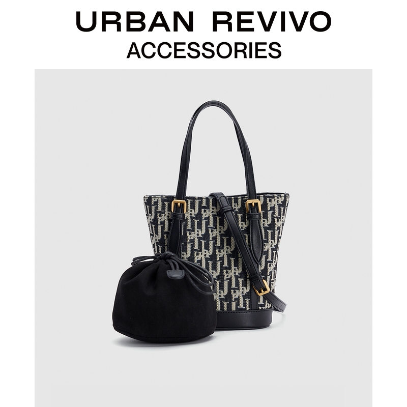 URBAN REVIVO2026春季新款女复古手提斜挎包UAYB50143+