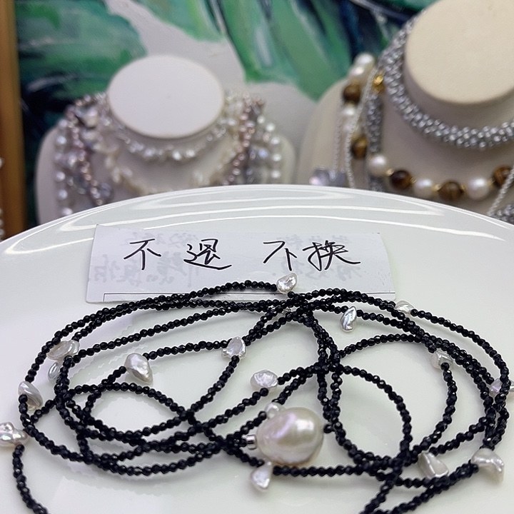 E***娃淡水珍珠未镶嵌毛衣链