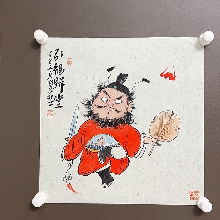 国画唐国良  手绘原创