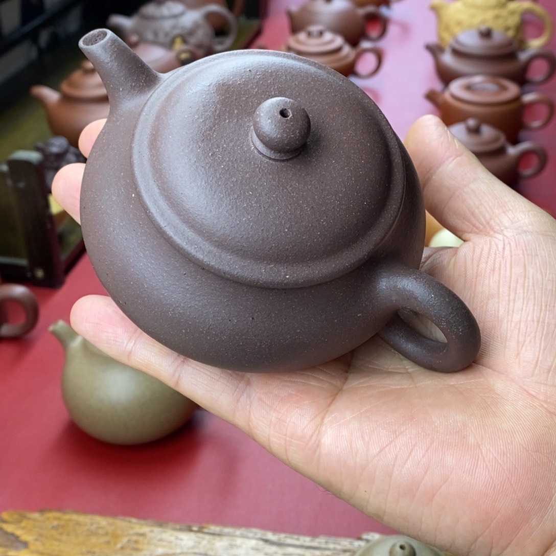 紫砂茶壶名炉紫泥140容量